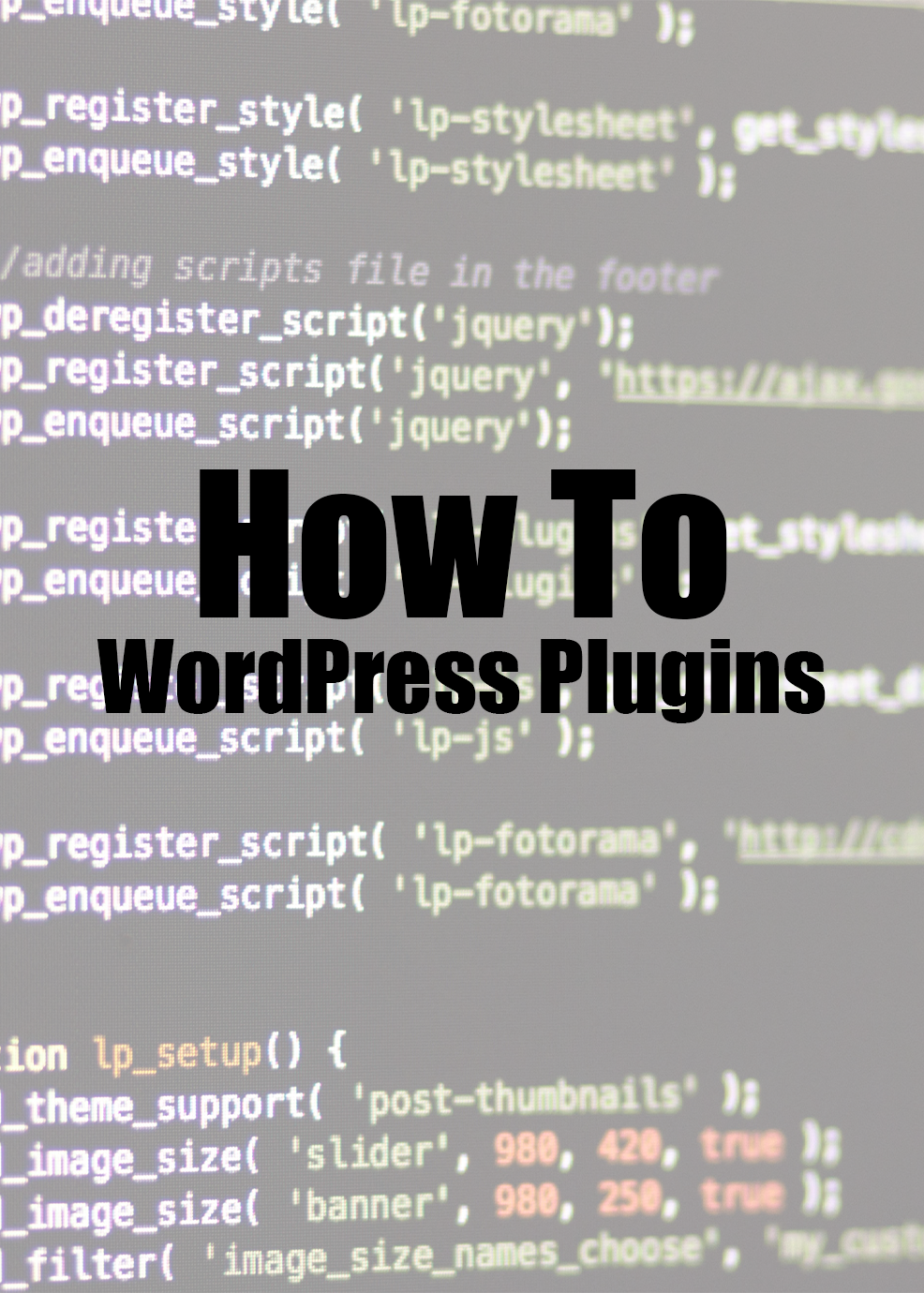 How To - WordPress Plugins